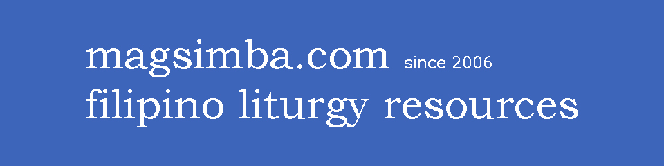 magsimba filipino liturgy resources